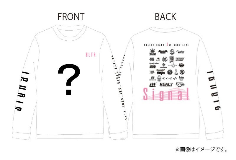 SNS企画のサイン入りロングTシャツの公式掲載画像