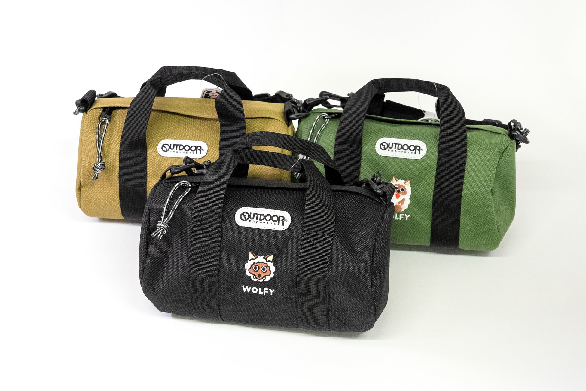 ウルフィとOUTDOOR PRODUCTSのコラボバッグ3種